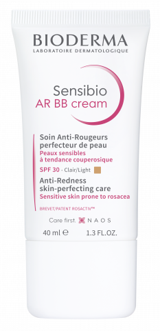 BIODERMA product photo, Sensibio AR BB cream 40ml, cream for redness skin